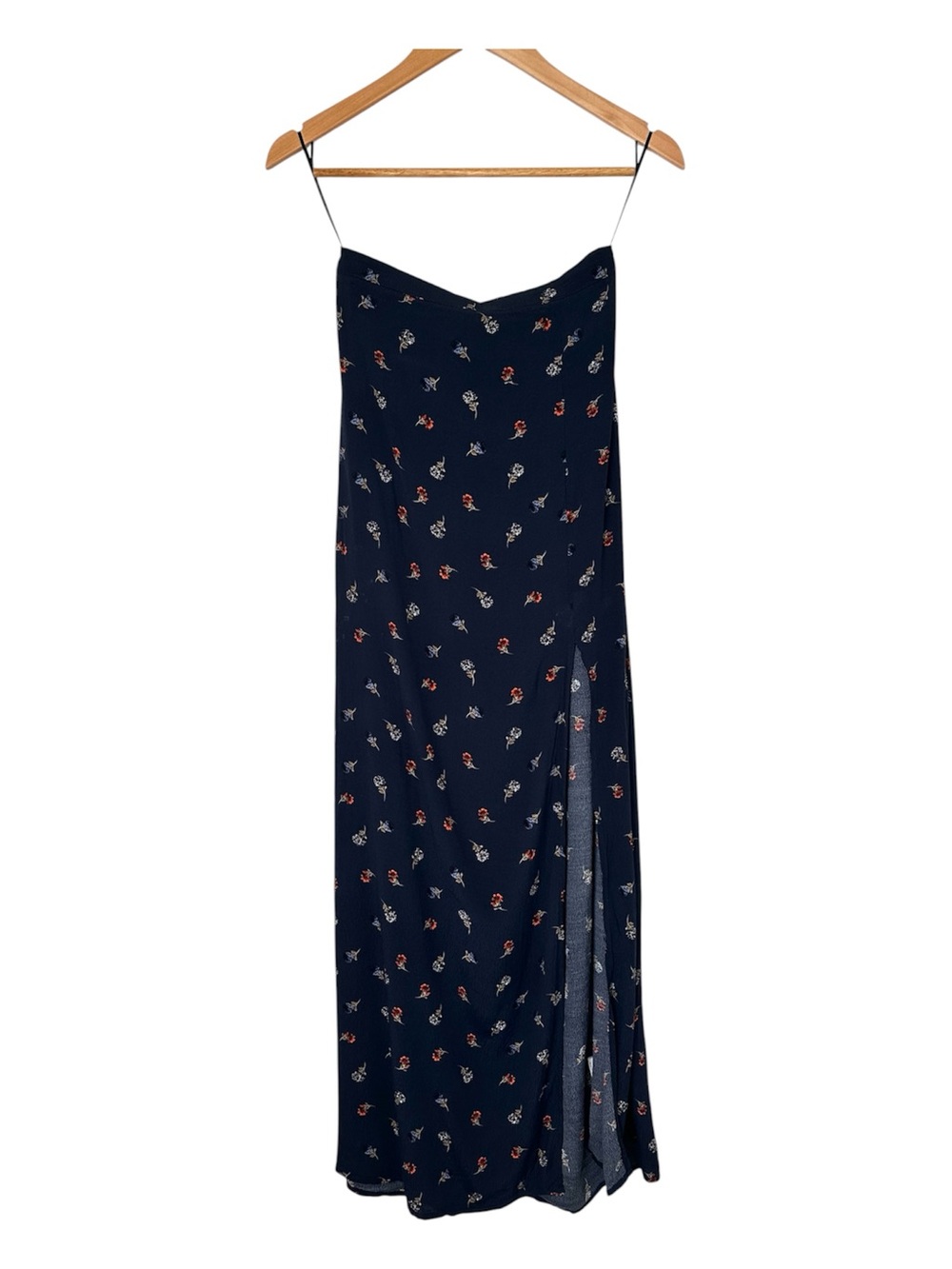 Floral Side Slit Maxi Skirt